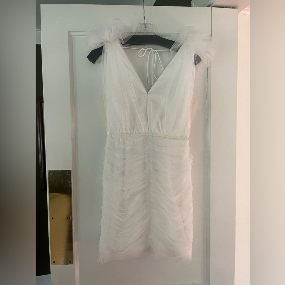 Elegant White Tulle Dress